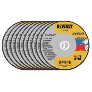 Imagem de Disco De Corte 180x1.6x22mm Aço-inox Hp2 Dewalt Dw84705 - 10 Unidades