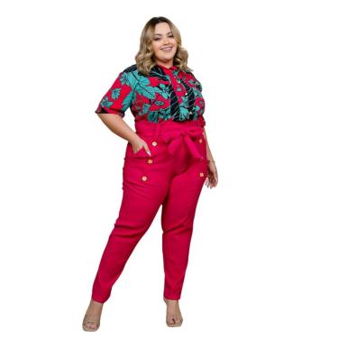 Imagem de CAMISA MANGA CURTA FLORAL PLUS SIZE DOLCE SEDUTTI  S20