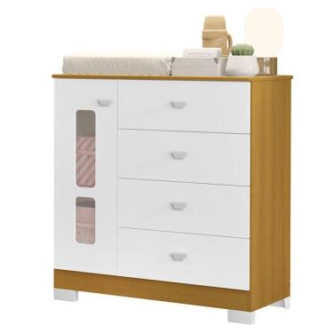 Imagem de Cômoda Infantil New Katatau Branco Acetinado Savana- Reller