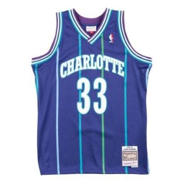 Imagem de Regata Mitchell & Ness Swingman Jersey Charlotte Hornets 1994-95 Alonzo Mourning Mascul...