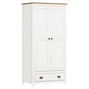 Imagem de Guarda Roupa Solteiro Topázio 2 Portas E 1 Gaveta Branco-freijó - Finestra Móveis Branco-freijó
