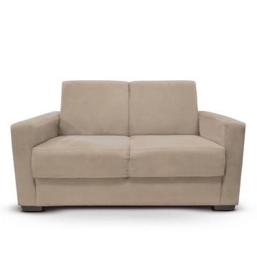 Imagem de Sofá Estofado 2 Lugares Sala Estar Recepção Gabriela Suede Bege