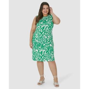 Imagem de Vestido Curto Regata Estampado Plus Size Malwee Ref. 123935-Feminino