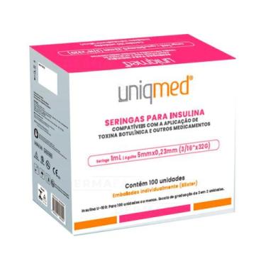Imagem de Seringas com agulha para insulina - botox - 1,0ml 5x0,23 (blister indi