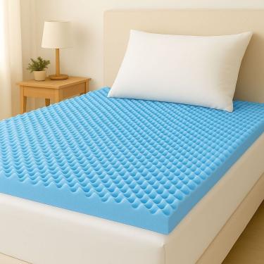 Imagem de Colchão Pillow Top Colchonete Espuma D28 Casca Caixa De Ovo Anti Escaras Alívio De Pressão casal