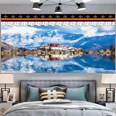 Imagem de Tapeçaria de estilo tibetano Potala Palace Snow Mountain 150x130cm - y