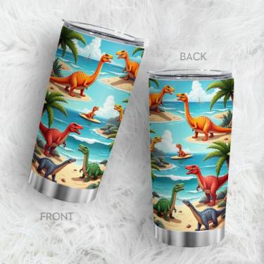 Imagem de Caneca de viagem Oasisdream Tumbler 600ml de aço inoxidável com tampa