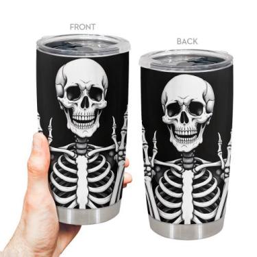 Imagem de Caneca Tumbler Oasisdream de aço inoxidável 600 ml com estampa de cave