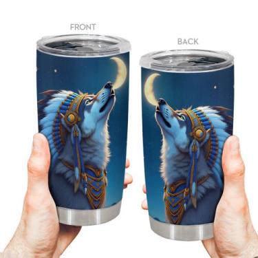 Imagem de Caneca de café Tumbler Oasisdream 600mL de aço inoxidável