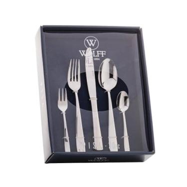 Imagem de WOLFF Faqueiro de Aço Inox Pisa 30 Peças - Mesa Posta - Itens Para Casa - Utensílios de Cozinha - Enxoval - Casamento - Decoração