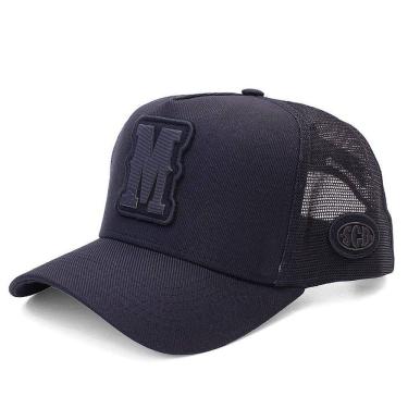 Imagem de Boné Sacudido`s - Alfabeto Letra M - Fogo - Preto