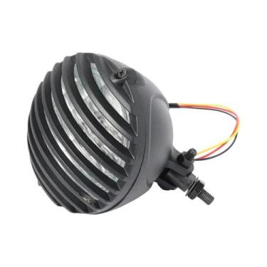 Imagem de Grelha De Farol Retrô De 5 Polegadas Com Borda Ondulada Para Motocicle