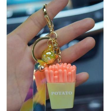 Imagem de Chaveiro Luminoso Led Batata Frita - Mf, Amarelo