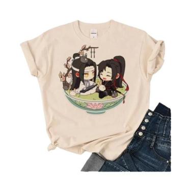 Imagem de Camiseta Feminina Solta Com Gola Redonda Mo Dao Zu Shi, Manga Japonesa