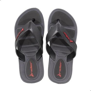 Imagem de Chinelo Rider 12610 Pulse II Preto, Pt, Preto, Cinza, Vermelho, 41/42