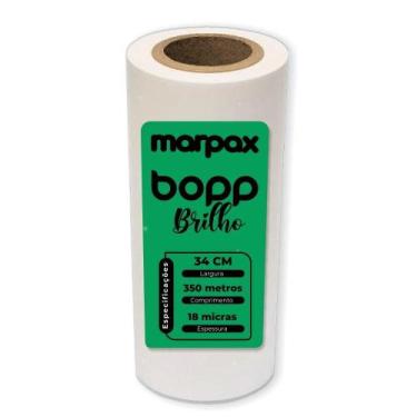 Imagem de BOPP Brilho para Laminação A3 Bobina 34cmx350M Marpax 01un