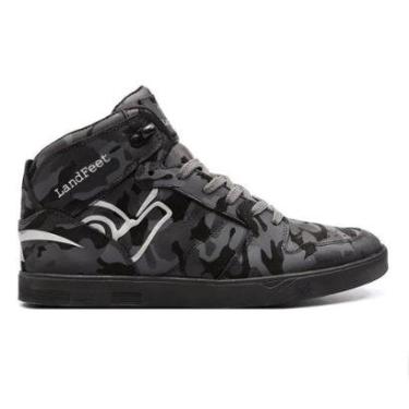 Imagem de Tênis Casual Masculino Alta Qualidade 100% Couro Maior Durabilidade Moderno Landfeet-Unissex