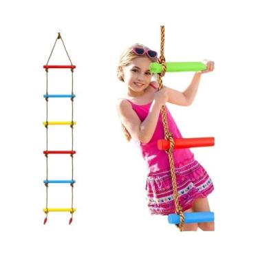 Imagem de Escada De Corda Colorida Para Crianças, Para Uso Interno E Externo, Tr