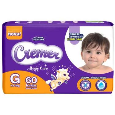 Imagem de Fralda Descartável Cremer Magic Care Hiper G 60 Tiras