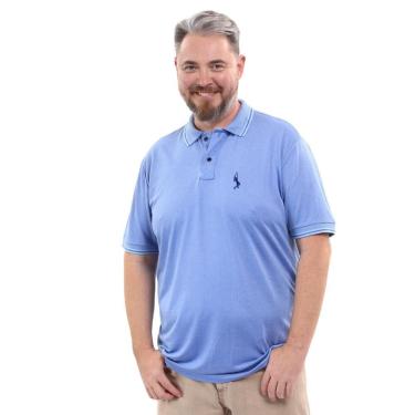 Imagem de Camisa Polo Plus Masculina Piquet Conforto