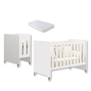 Imagem de Berço Americano 4 em 1 Evolution Branco com Mini Cochão