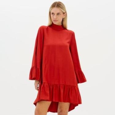 Imagem de Vestido Curto Lança Perfume Manga Feminino-Feminino