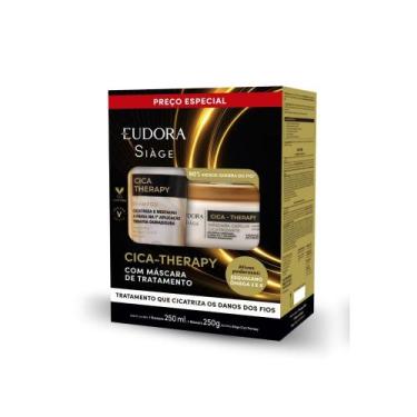 Imagem de Kit Shampoo 250ml + Máscara 250g Siàge Cica Therapy - Eudora