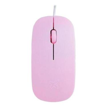 Imagem de Mouse Surface Rosa USB 2.0 com Fio 1200 DPI - Maxprint