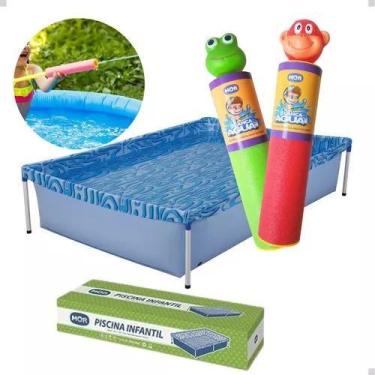 Imagem de Piscina Estrutural 1000l Mor + 2 Lança Agua, VERDE VERMELHO