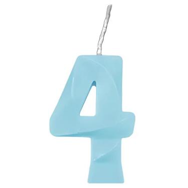 Imagem de Vela de Aniversário Candy Azul - 1 Unidade - Regina, 4