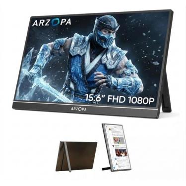 Imagem de Monitor Portátil Arzopa 15,6 A1 IPS Full HD 1080p Ultrafino USB-C HDMI