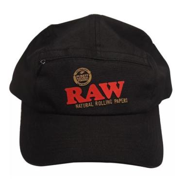 Imagem de Boné Raw Five Panel Preto - Bicho da Graxa