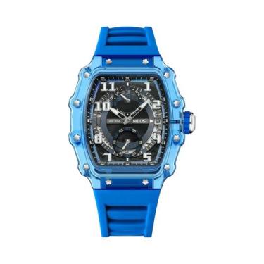 Imagem de Relógio Esqueleto Luxuoso Masculino NIBOSI Automático Quartz Com Pulse