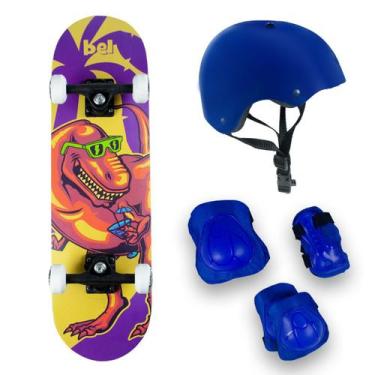 Imagem de Skate Montado Iniciante Completo Shape 7 Lâminas Aguenta Até 90kg + Ki