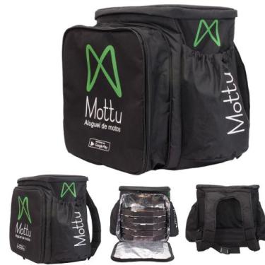 Imagem de Mochila Bag Nova Motoboy Pizza Lanches Mottu Expansiva - iBags