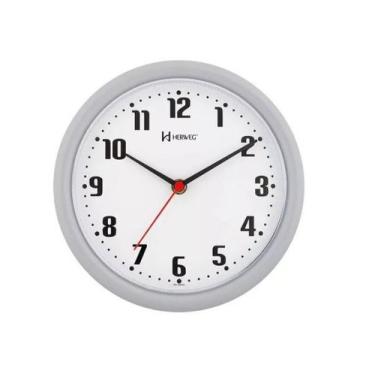 Imagem de Relógio Parede Herweg 6102 024 Cinza 22cm Quartz