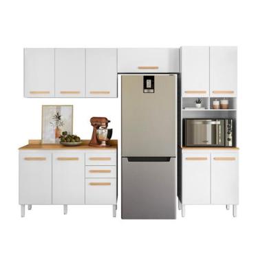 Imagem de Conjunto de Cozinha Ayla Modulado com 11 Portas e 2 Gavetas - LOJA DOC