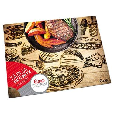 Imagem de Tabua De Vidro Para Cortes Grelhados, 40 Cm, Euro