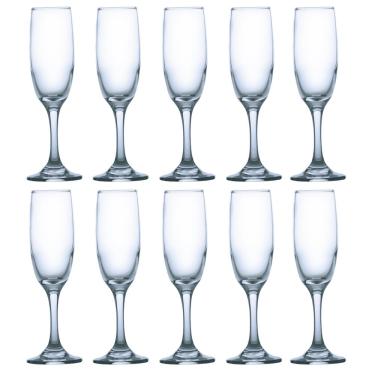 Imagem de Jogo de Taças Rioja Champagne 177ml de Vidro Luxo - 12Un