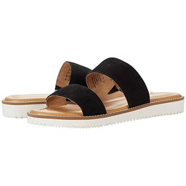 Imagem de Hush Puppies Briard 2 Band Slide Black Suede 7 M (B)