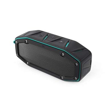 Imagem de HIOD Alto-falante Bluetooth IPX6 nível à prova d'água externo sem fio mini alto-falante 10 m (33 pés) alcance 18h tempo de reprodução, azul