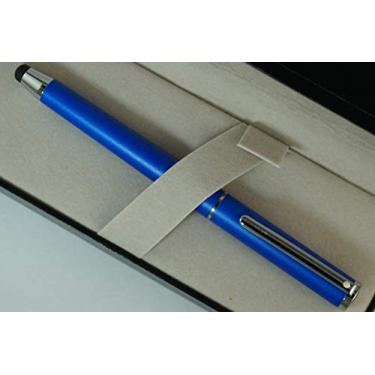 Imagem de Caneta esferográfica Cross Sheaffer, azul fosco com compromissos polidos com caneta Stylus