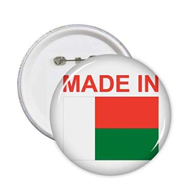 Imagem de Made in Madagascar Country Love alfinetes redondos emblema botão decoração acessório 5 peças