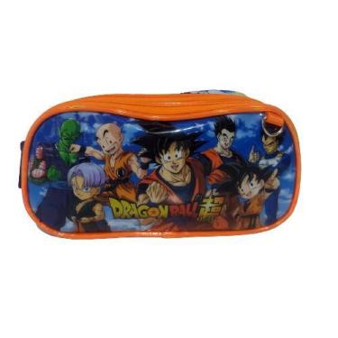 Mochila Rodinhas Dragon Ball Z Goku Vegeta + Estojo De Lapis