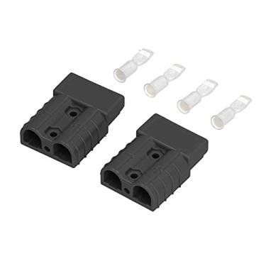 Imagem de Conector de bateria, Contatos banhados a prata Kit de plugue de chicote de fios para empilhadeiras para jumpers para caminhões(Preto)