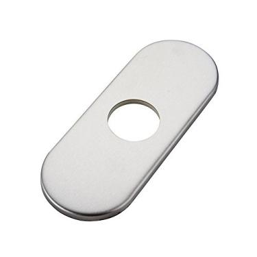 Imagem de Torneira para pia de banheiro Greenspring com orifício de 10 cm, torneira para placa de deck, Brushed Nickel