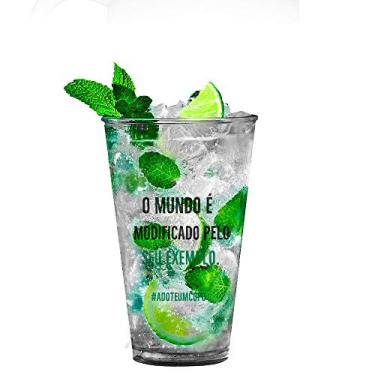 Imagem de Kit 6 Copos Big Drink Eco Personalizados Mude Seus Hábitos