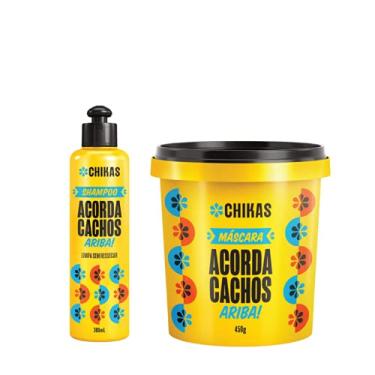 Imagem de Shampoo 300ml + Máscara 450g Acorda Cachos Chikas Low Poo