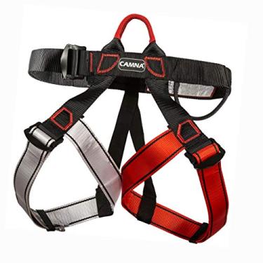 Imagem de LOVIVER de Segurança para Escalada em Proteção Contra Queda em árvores E Equipamento de Rapel de Escalada, Preto Vermelho Cinza