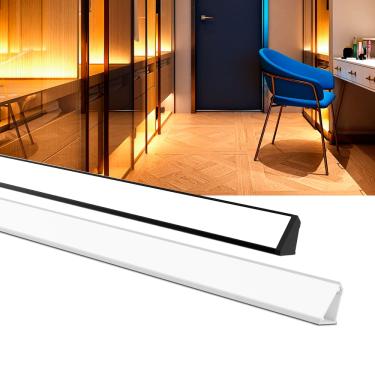 Imagem de Perfil de Sobrepor Taschibra Para Fita de Led Vertex L15 Com 1,5 Metros Branco